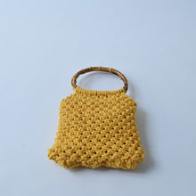 Load image into Gallery viewer, Macramè yellow ocher bag