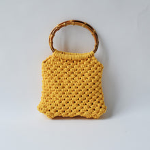 Load image into Gallery viewer, Macramè yellow ocher bag