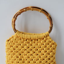 Load image into Gallery viewer, Macramè yellow ocher bag