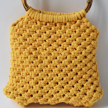 Load image into Gallery viewer, Macramè yellow ocher bag