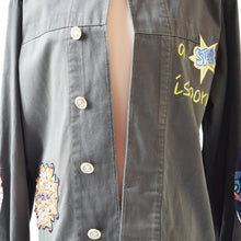 Carica l'immagine nel visualizzatore di Gallery, Giacca militare dipinta a mano pre loved Spring