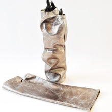 Carica l'immagine nel visualizzatore di Gallery, Manicotti in pelle Argento metal