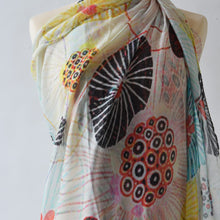 Load image into Gallery viewer, Cotton pareo lurex fiori