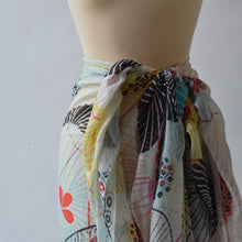 Load image into Gallery viewer, Cotton pareo lurex fiori