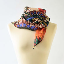 Carica l'immagine nel visualizzatore di Gallery, Foulard lino rosso e verde