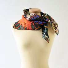 Carica l'immagine nel visualizzatore di Gallery, Foulard lino rosso e verde