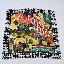 Carica l'immagine nel visualizzatore di Gallery, Foulard seta elefanti
