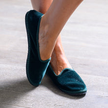 Carica l'immagine nel visualizzatore di Gallery, Scarpe Friulane petrolio