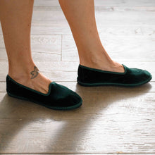 Carica l'immagine nel visualizzatore di Gallery, Scarpe Friulane Verde Bottiglia
