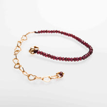 Load image into Gallery viewer, bracciale granati rossi
