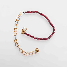 Load image into Gallery viewer, bracciale granati rossi