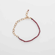 Load image into Gallery viewer, bracciale granati rossi