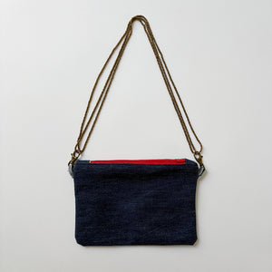 Pochette da spalla in jeans