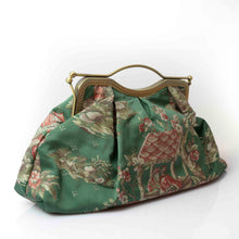 Load image into Gallery viewer, borsa clutch grande con manico tessuto cotone giapponese

