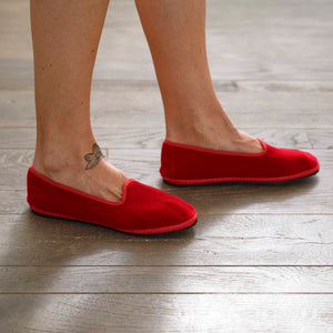 Ruby-red Friulane shoes