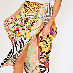 pareo lino animalier